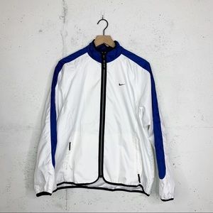 Nike Vintage 90s Logo Back Windbreaker Zip Up Jacket Size M 8-10